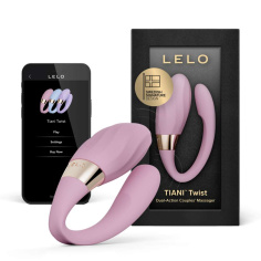 Lelo - Tiani Twist 可APP控雙動式情侶按摩器 - 柔粉色